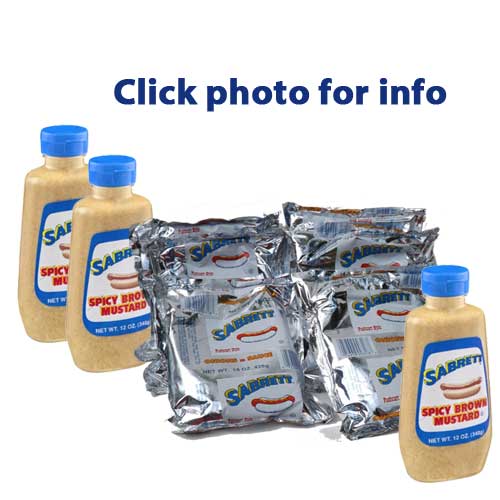 Sabrett Onions in Sauce and Sabrett Spicy MustardChoose Six! Jersey